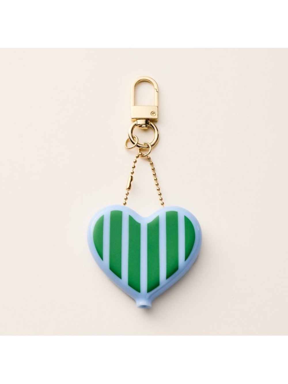 NWT Striped Heart Coin Purse Bag Charm Keychain from kate spade new york x Targe